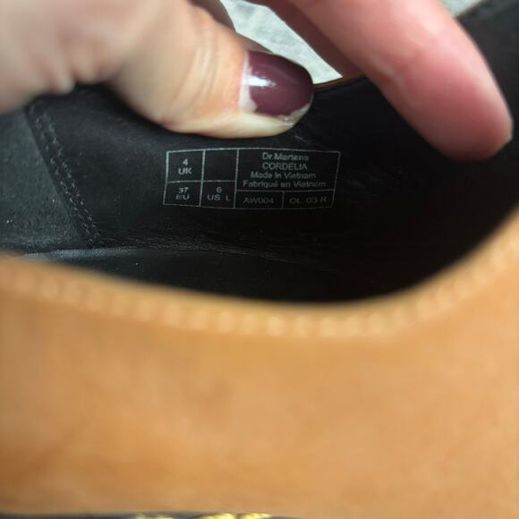 Dr. Martens Cordelia Tan Brown Leather Gusset Slip On Shoe- Sz 6 - Picture 7 of 9